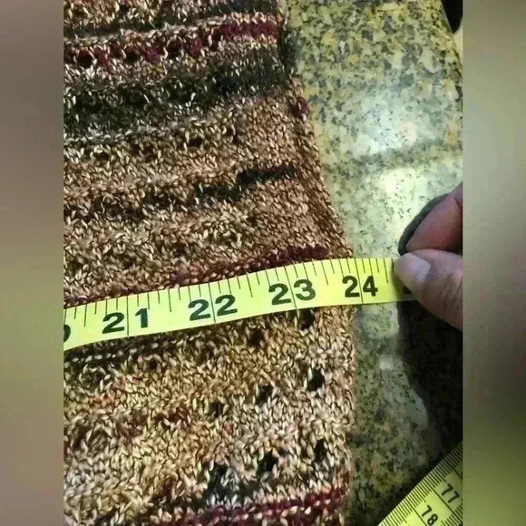 Chicos Knit Brown Shades shrug vest with waist tie Chico size 0 - Picture 4 of 7